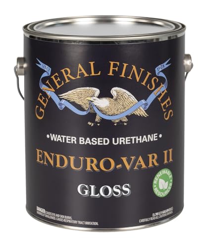 General Finishes Enduro-VAR II Water Based Urethane Topcoat, 1 Gallon, Gloss - color: Gloss, size: 1 Gallon