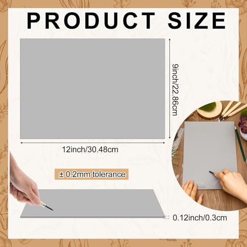 Yeaqee 2 Pcs 9 x 12 Inch Linoleum Blocks for Printmaking, Gray - color: Gray, size: 9 x 12 Inch
