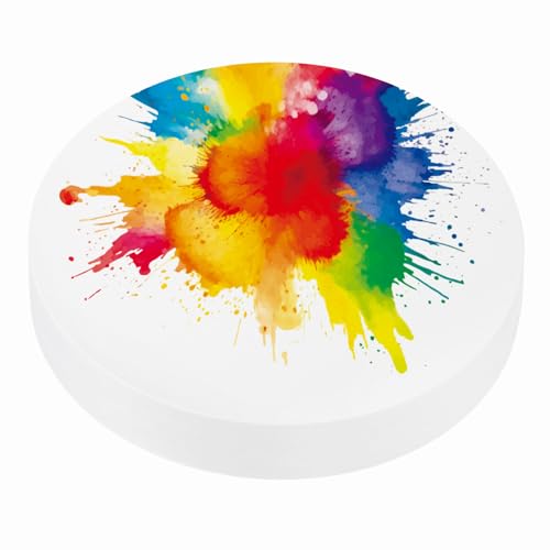 PATIKIL 50 Sheets Cotton Watercolor Paper Round 140lb/300 GSM Cold Press Water Coloring Paint Paper for Art Painting Watercolor Drawing Artist, 6 Inch - size: 6 Inch