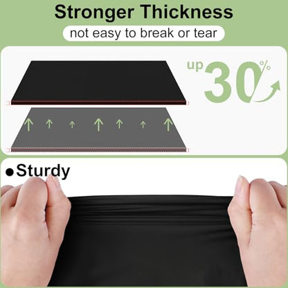 misaya 6 Packs Plastic Table Cloth Black Disposable Tablecloth - color: Black, size: 54" X 108"