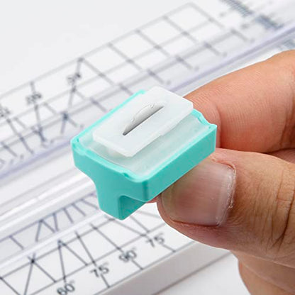 Paper Trimmer Replacement Blades Use for 4 Style Multi-Function Scrapbooking Tool with Dial Blades of Perforated Paper Cutter Blade Refills Mint Green (4 Pack） - style: Perforated Paper Cutter Blade