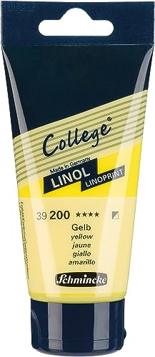 Schmincke College Linol, lino printing set 8 x 75 ml, 84 708 097 | artist's lino printing inks in study quality, uniform print - size: 8 x 75 ml