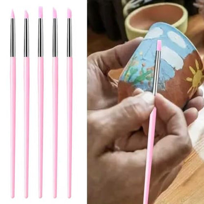 25Pcs Clay Sculpting Tool Set, Polymer Clay Kit with Ball Stylus Pens, Wooden Carving Tools, Dotting Pens & Smoothing Sponge, Multi-Function Craft Tools for Pottery, Ceramic & Nail Art - color: 25Pcs