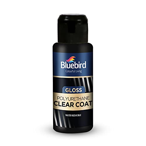 Bluebird Polyurethane Clear Coat for Furniture, Paintings, Water-Based Professional Varnish (Gloss, 3.4 Fl Oz) - color: Gloss, size: 3.4 Fl Oz