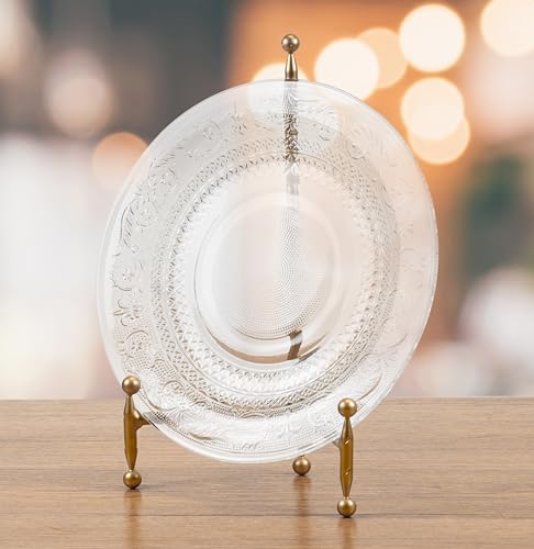 Red Co. Decorative Tripod Plate Stand and Art Holder Easel in Gold Finish - 11.5" h - color: Gold, size: Height - 11.5"