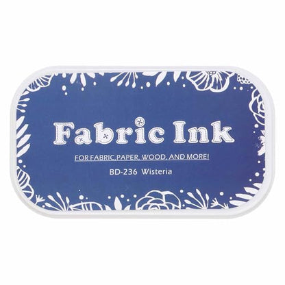MECCANIXITY Ink Pads for Stamps, 3.7x2.2 Inch Fabric Ink Pad for Cloth, Wood, Paper, Fingerprint, DIY Card Making, Light Purple - color: Light Purple