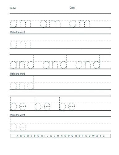 Trace Letters: Alphabet Handwriting Practice workbook for kids: Preschool writing Workbook with Sight words for Pre K, Kindergarten and Kids Ages 3-5. ... Words & Math for Preschool & Kindergarten)