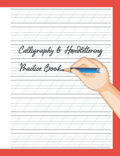 Calligraphy and Hand lettering Practice Book: Slanted lines Notebook Handwriting & Calligraphy Practice for Artist & Beginners