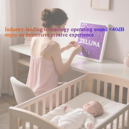 Zellina Electric Diamond Painting Pen, Vacuum Diamond Art Pens Tools and Accessories with Storage Tray, for Setting AB Stones Without Wax, Quiet and Long-Lasting (Purple) - color: Purple