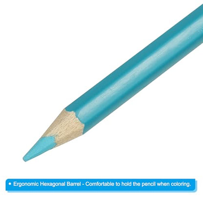 PATIKIL Watercolor Pencil, 12Pcs Water Soluble Pencils for Blending, Coloring, Sketch Drawing, Painting, Sky Blue - color: Sky Blue