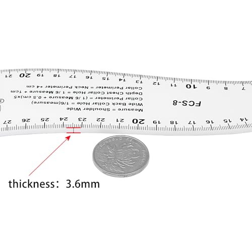7Pcs Sewing Ruler Tailor Set French Curve Ruler Sewing Ruler Set Pattern Making Ruler for Beginners for Making Pattern Drafting - color: White