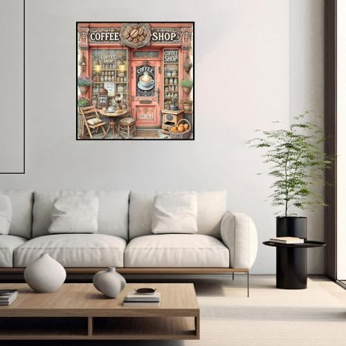 Coffee Diamond Art Kits for Adults, Diamond Painting Kits for Beginners, - color: Coffee-B