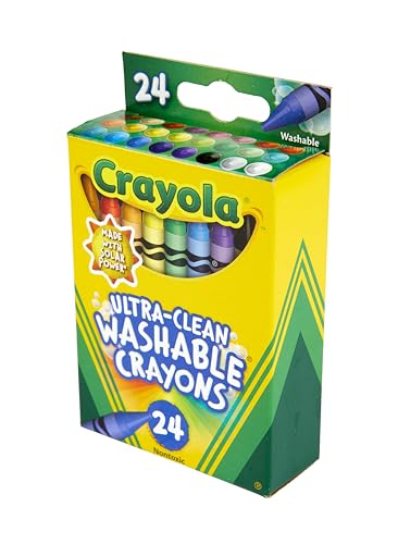 Crayola Washable Crayons, School Supplies, 24 Count (Pack of 2) - size: 24 Count (Pack of 2)