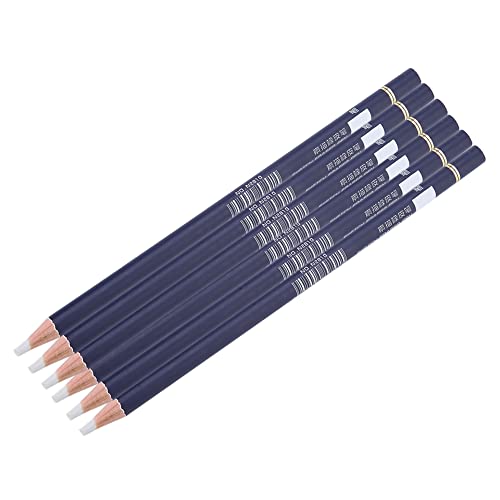 White Blending Smudge Stick Tortillon Set, 6 Pastel Sketching Tools for Blending, Shading & Mixing Colors with Charcoal & Graphite