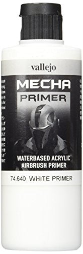 Vallejo White Painting Accessories, 6.76 Fl Oz (Pack of 1) (VJ74640) - color: White Primer, size: 6.76 Fl Oz (Pack of 1)