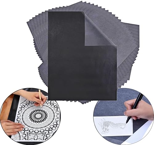 Carbon Paper for Tracing - 100 Sheets Carbon Transfer Paper, Graphite Paper for Carbon Copy, Perfect for Art, Crafts, and DIY Projects