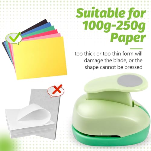 UCEC 5/8 Inch Circle Punch, 16mm Circular Cutter Tool Circle Hole Punch | Handmade Paper Craft Lever Punches for DIY Handmade Crafting Scrapbooking, Cardstock, Greeting Cards Arts Fun Project - color: Circle, size: 5/8 Inch