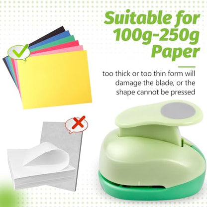 UCEC 5/8 Inch Circle Punch, 16mm Circular Cutter Tool Circle Hole Punch | Handmade Paper Craft Lever Punches for DIY Handmade Crafting Scrapbooking, Cardstock, Greeting Cards Arts Fun Project - color: Circle, size: 5/8 Inch