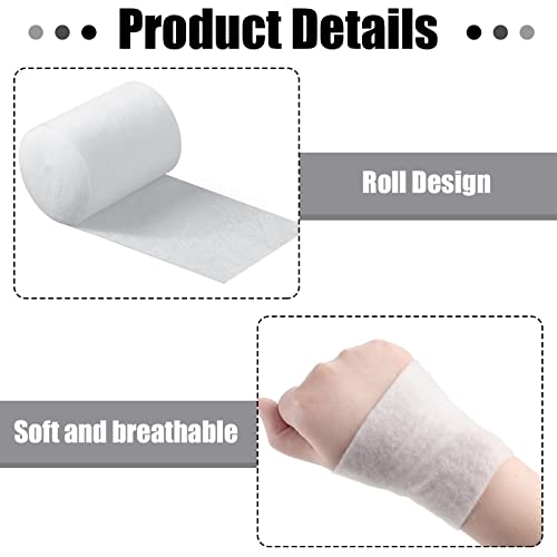 Treela 24 Rolls Cotton Cast Padding Individually Wrapped,6 Inch x 8.9 Ft | Soft Undercast for Plaster Casts, Pet Bandages, Halloween Mummy Decor, Mask Making, Art Projects, Comfortable Wrap - size: 6 Inch x 8.9 ft