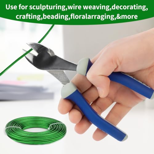 9 Gauge Aluminum Craft Wire, 52.5FT Bendable Armature Wire for Sculpting, Jewelry Making, DIY Crafting, Doll Making, Modelling, Bonsai Training(Grass Green) - color: Grass Green