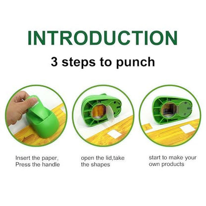 Circle Punch 3 inch Craft Lever Punch Circle Shape Lever Handmade Paper Punch Candy Color By Random 3 inch（76.2mm） - color: EVA-Circle-3