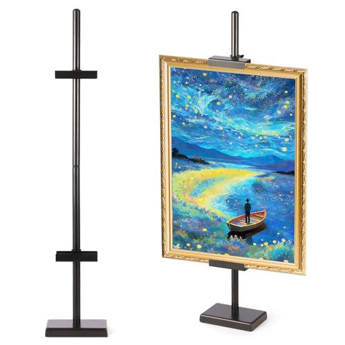 30'' Adjustable Tabletop Easel Stand, Black Easel for Display | Steady and Elegant Picture Easels for Display, Picture Frame Stand, Adjustable Art Easel,Picture stand for Artwork, Photo. - color: Black, size: 30inch