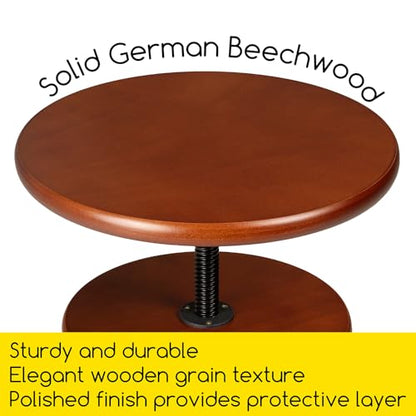 MEEDEN Wooden Drafting Stool with Adjustable Height, Artist Stool,Office Studio Stool, Up to 220 Lbs,German Beech Wood, Perfect for Artists Studio,Home Use,Kitchen,Bars | Up to 220 Lbs, German Beech Wood Drafting Chair, Perfect for Artists Studio, Home Us