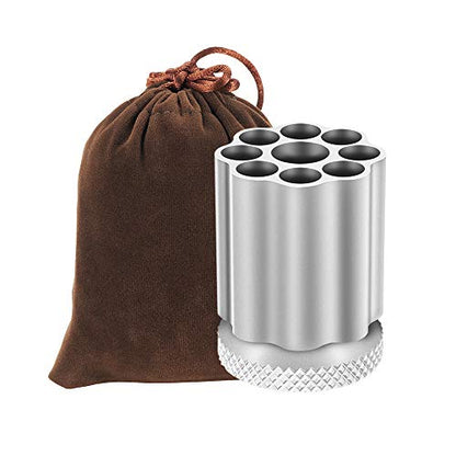 Rotating Revolver Pen Holder, Gun Cylinder Pen Holders, Favorite Pencil Holder and Perfect Stationery Supplies (Black) - color: black