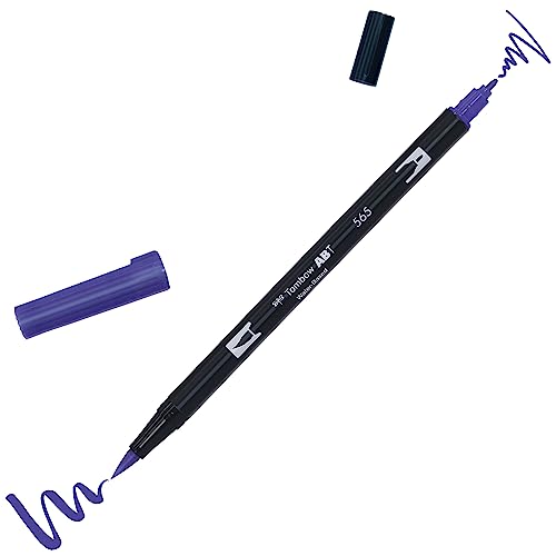 Tombow Dual Brush Pen, ABT, No. 565 (AB-T565) - color: 565 Deep Blue