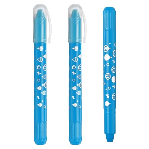 PATIKIL Gel Crayons, 3PCS Watercolor Crayons Silky Water Soluble Twist Bulk for Artists Coloring Drawing Painting, Bright Blue Crayon - color: Bright Blue