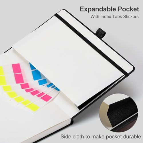 AHGXG Graph Paper Notebook, 120 GSM Paper, 160 Pages, A5 (5.7'' X 8.3'') - color: Black, style: A5-Grid-120G