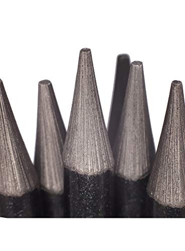 Mont Marte Woodless Graphite Pencils 6 Piece, HB, 2B, 4B, 6B, 8B, EE