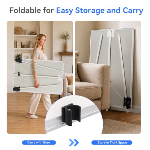 Maxtek Easel Whiteboard 36 x 24 in, Stand Tripod with Height Adjustable | 3' x 2' Magnetic Dry Erase Surface, Flipchart Stand, Portable Tripod Easel for Office, Teaching, Home and Classroom - style: 36x24 White