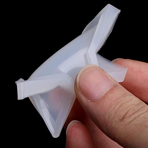 Glossy Five-Pointed Star Ornaments Silicone Epoxy Resin Mold Keychain Pendant Jewelry for Valentines