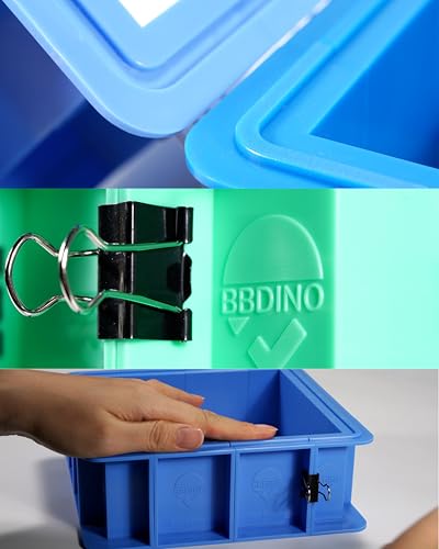 Adjustable Mold Housing Kit for Silicone Mold Making Upgraded 2 Sets | Easy DemoldingBox - Free Combination & Tierable- Ideal for Silicone/Soap/Wax Molds - Half Pieces Upgraded - size: Upgraded 2 Sets