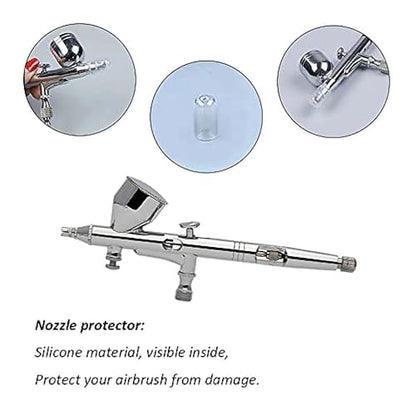 HUBEST 0.5mm Airbrush Needle Nozzle Kit, 3 Sets for Iwata Master - size: 0.5MM