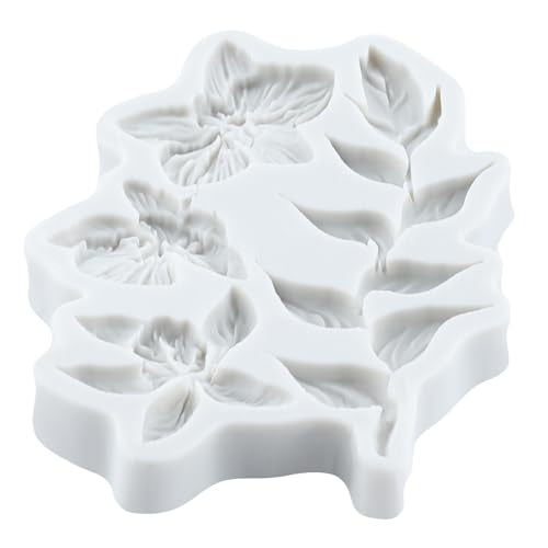 Flower Polymer Clay Molds Flower and Leaf Silicone Mold - color: Style B