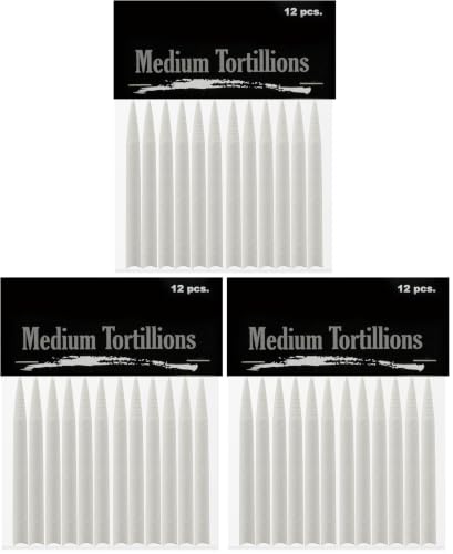 Creative Mark Blending Tortillions - Soft Paper Felts, Traditional Blenders Easily Sharpened or Sanded - [Set of 12 - Medium] (Pack of 3) - size: Medium - 36 Pack