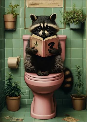 Diamond Art Kits for Adults,Raccoon Diamond Painting Kits 12 x 16in - color: DP02014