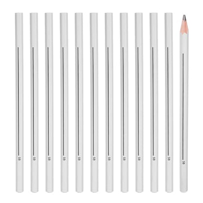 PATIKIL 5B Graphite Pencils for Drawing, 12Pcs Sketching Pencils Wood Supplies Set Break-Resistant Lead with Built-in Sharpening Area for Painting Sketching Artist Design - style: 5B