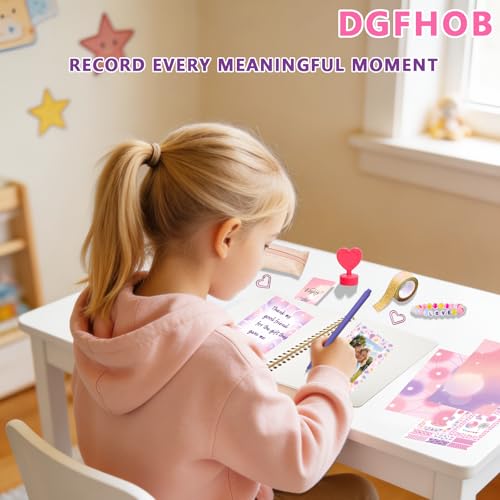 DIY Journal Kit for Girls Teen Tween Girl Gifts Trendy Stuff, Scrapbook Supplies Stationery Set, Stocking Stuffers, Art Crafts Kit - Ideal Gifts for 8 9 10 11 12 13 14 Year Old Girl