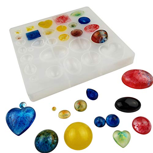yuntop Jewelry Casting Molds,Gem Jewelry Silicone Casting Mold - size: Small