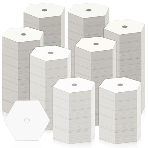 1000 PCS Hexagon Piecing Paper Templates, 0.75" White Paper templates, Quilting Templates Accessories for DIY Patchwork Crafts and Sewing Supplies﻿ - size: 0.75 Inch-1000pcs Hexagon