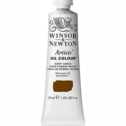 Winsor & Newton Artists' Oil Paint, 37ml Tube, Burnt Umber - color: Burnt Umber, style: 1.25-oz Tube
