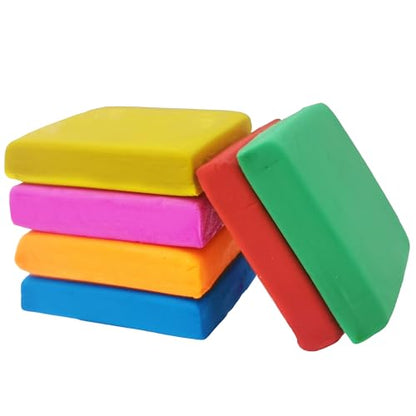Kneaded Erasers for Artists 6 Pack Kneadable and Moldable Art Eraser, Stretchy Putty Erasers Needed for Drawing, Charcoal, Sketching, and Blending Effects