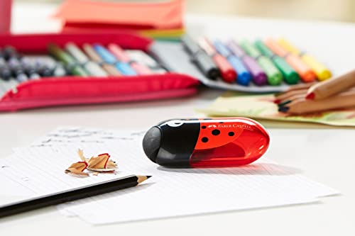 Faber Castell Pencil Dual Sharpener with Eraser Ladybug by by