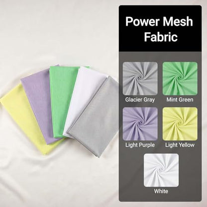 Bird Eye Mesh Jersey Fabric 5 Yards 65 Inch Wide White - color: White, size: 65'' x5 yard