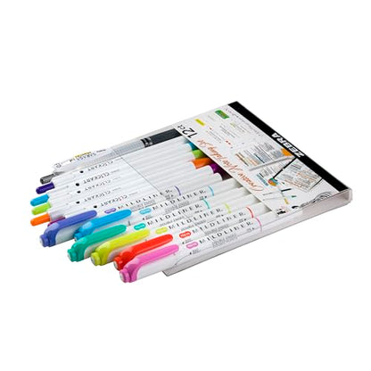 Zebra Pen Notetaking Set, MILDLINER, CLiCKART & SARASA, Assorted, 12-Pack | Includes 6 MILDLINER Highlighters, 5 CLiCKART Felt Tip Pens & 1 SARASA MarkOn Pen, Ideal for Bible Study & Note-Taking (12012 - style: Journaling and Planning Set