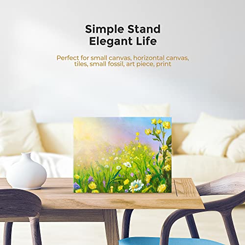 TR-LIFE Plate Display Stand - 4.5 Inch Holder + Metal Frame for Picture, Decorative Plate, Photo Easel, Tabletop Art (Gold 2 Pack) - size: 4.5 Inch