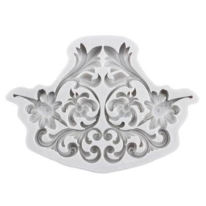 Baroque Relief Polymer Clay Mold Relief Flower Silicone Molds | DIY Craft Epoxy Resin Casting Polymer Clay Tools Crafts Air Dry Jewelry Making - color: Style L